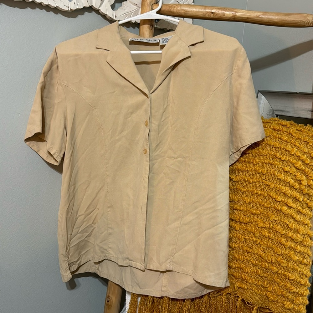 Vintage Silk Exchange button up